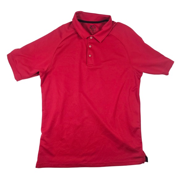Slazenger Other - Slazenger Golf Mens Red Polo Shirt Large Short Sleeve Performance Textured Top‎